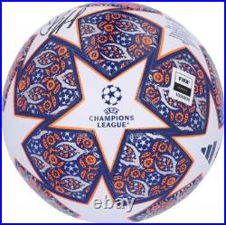 Erling Haaland Manchester City Signed 2023 UEFA Champs League Adidas Soccer Ball