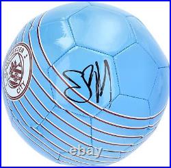 Erling Haaland Manchester City Signed Blue Puma Soccer Ball