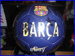 FC Barcelona 2015-2016 SIGNED x21 SOCCER BALL FOOTBALL Messi-Suarez-Neymar