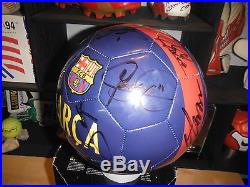 FC Barcelona 2015-2016 SIGNED x21 SOCCER BALL FOOTBALL Messi-Suarez-Neymar