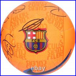 FC Barcelona Autographed 2021-2022 Nike Soccer Ball with Multiple Signatures