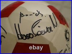 FIFA World All-Stars Signed Soccer Ball Zico, Platini, Beckenbauer, Rossi, Etc