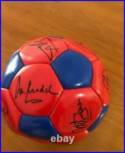 F. C Barcelona Soccer Ball Hand Signed For All The Staff Season 1996/97