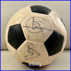 F. C. Barcelona used BALL SIGNED Maradona + team 83/84 Soccer Football +JSA LOA