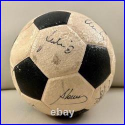 F. C. Barcelona used BALL SIGNED Maradona + team 83/84 Soccer Football +JSA LOA