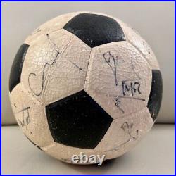 F. C. Barcelona used BALL SIGNED Maradona + team 83/84 Soccer Football +JSA LOA