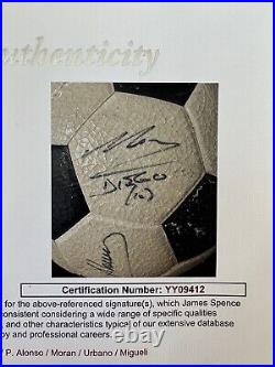 F. C. Barcelona used BALL SIGNED Maradona + team 83/84 Soccer Football +JSA LOA