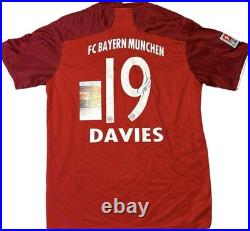 Fc Bayern Munchen Alphonso Davies Signed Jersey JSA Certified