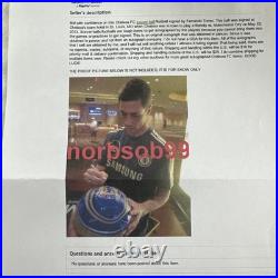 Fernando Torres Autograph Futbol, Soccer Ball, Chelsea FC Champions League