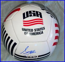 Folarin Balogun Signed USA Soccer Ball With Proof