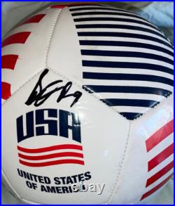 Folarin Balogun Signed USA Soccer Ball With Proof