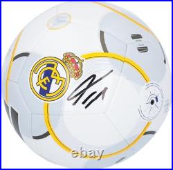 Franco Mastantuono Real Madrid CF Autographed adidas Grey & Yellow Soccer Ball