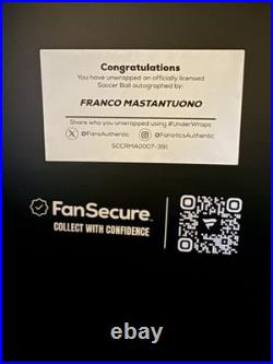 Franco Mastantuono Signed Real Madrid Soccer Ball Fanatics Authentic