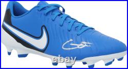 Gavi Barcelona Autographed Blue Nike Soccer Cleat Fanatics Authentic Certified