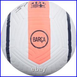 Gavi Barcelona Autographed White Soccer Ball Fanatics Authentic Certified