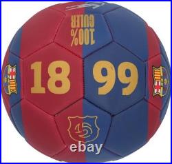 Gavi FC Barcelona Autographed Red & Blue Logo Soccer Ball