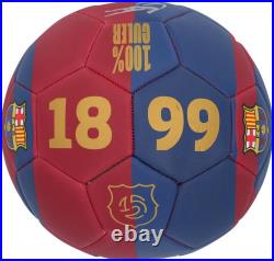Gavi FC Barcelona Autographed Red & Blue Logo Soccer Ball