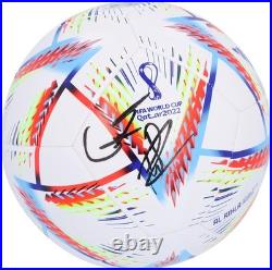 Gavi and Pedri Spain Autographed 2022 FIFA World Cup Adidas Soccer Ball