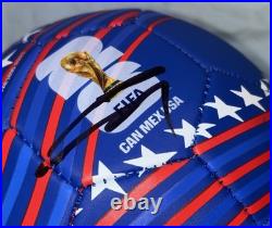 Gio Reyna Signed 2026 World Cup Soccer Ball USMNT USA With Proof