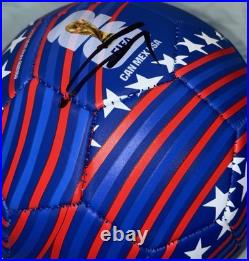 Gio Reyna Signed 2026 World Cup Soccer Ball USMNT USA With Proof