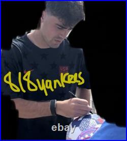 Gio Reyna Signed 2026 World Cup Soccer Ball USMNT USA With Proof