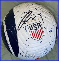 Gio Reyna Signed USA Soccer Ball With Exact Proof