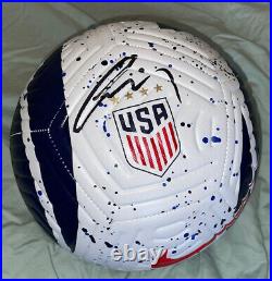 Gio Reyna Signed USA Soccer Ball With Exact Proof