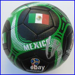 Giovani Dos Santos signed autographed Mexico logo Soccer ball COA exact proof