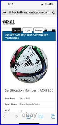 Global Legends Series Signed soccer Ball