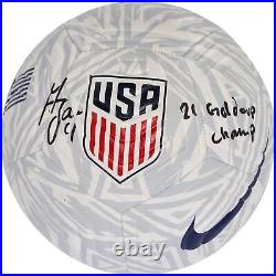 Gyasi Zardes US Men's National Team Signed Logo Soccer Ball 21 Gold Cup Champ