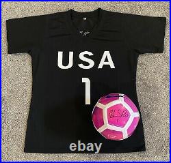 HOPE SOLO Autographed USWNT Jersey & Nike Soccer Ball Both JSA Certified