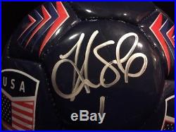 HOPE SOLO Signed Autograph USA Soccer Ball size 5 with case Authenticated
