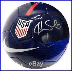 HOPE SOLO Signed United State NIKE Blue Soccer Ball SCHWARTZ
