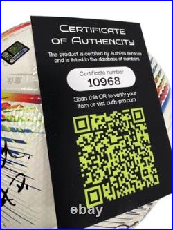 Hand Signed Soccer Ball Autographed Ronaldinho COA Authentication