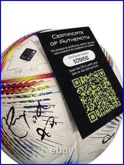 Hand Signed Soccer Ball Autographed Ronaldinho COA Authentication