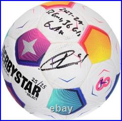 Harry Kane Bayern Munich Signed 2023-24 Bundesliga Soccer Ball withInsc LE 25/25 Harry Kane Bayern Munich Signed 2023-24 Bundesliga Soccer Ball withInsc LE 25/25