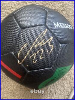 Hirving Chucky Lozano Autographed Mexico Soccer Ball Gold Cup Olympic Napoli PSV