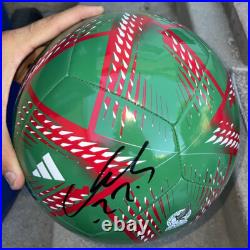 Hirving Chucky Lozano Signed Adidas Mexico Soccer Ball With Proof