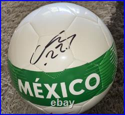 Hirving Chucky Lozano Signed Mexico Soccer Ball With Exact Proof