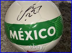 Hirving Chucky Lozano Signed Mexico Soccer Ball With Exact Proof