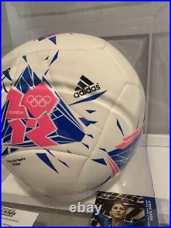 Hope Solo Autographed Adidas 2012 London Olympics Match Soccer Ball