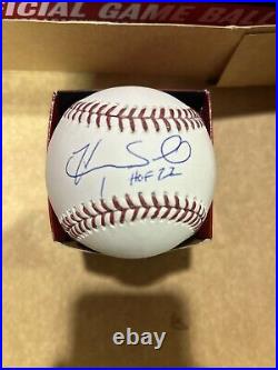 Hope Solo Autographed Baseball WithHOF 22 FIRST ONE EVER SIGNED! Beckett COA