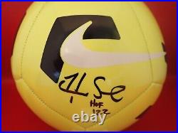Hope Solo Signed Nike Soccer Ball With HOF 22 JSA WB456859
