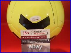 Hope Solo Signed Nike Soccer Ball With HOF 22 JSA WB456859