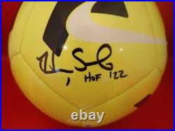 Hope Solo Signed Nike Soccer Ball With HOF 22 JSA WB456863