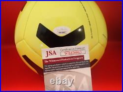 Hope Solo Signed Nike Soccer Ball With HOF 22 JSA WB456863