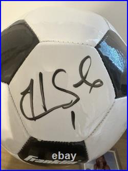 Hope Solo Signed Soccer Ball & Brandi Chastain Signed Soccer Ball- SCHWARTZ