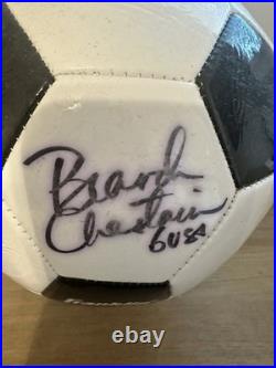Hope Solo Signed Soccer Ball & Brandi Chastain Signed Soccer Ball- SCHWARTZ