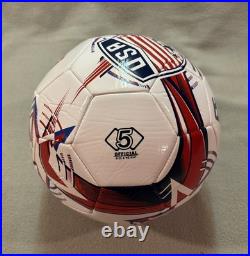 Hope Solo Signed Team USA Soccer Ball Primetime Cert Auto