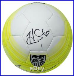 Hope Solo USA Women's Soccer Signed Authentic Yellow Nike Soccer Ball JSA